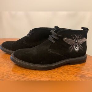 MENS INC DARIUS CHUKKA BOOT SZ 10.5 SUEDE LEATHER BEADED BEE PUNK GRUNGE ROCK